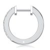 Round Cut Sterling Silver Hoop Earrings for Women, 0.65 CT. TW.