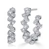 Sterling Silver Hoop Earrings for Women - Classic Round Cut, 20mm
