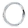 White Gold Twisted Sterling Silver Wedding Band with CZ (1.25 CT. TW.)