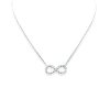 Sterling Silver Infinity Pendant Necklace for Women, 18-Inch Chain