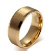 Gold Tone Titanium Steel Wedding Band for Men - 8MM
