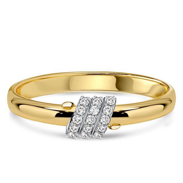 Sterling Silver Paved Spiral Ring - Simple Band for Travel & Wedding