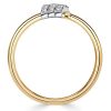 Sterling Silver Paved Spiral Ring - Simple Band for Travel & Wedding