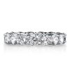 Stacked Eternity Wedding Band in 925 Sterling Silver with High-Carat Stones