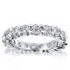 Stacked Eternity Wedding Band in 925 Sterling Silver with High-Carat Stones