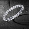 Halo Emerald Tennis Bracelet - Sterling Silver - 7.56 CT. TW