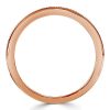Rose Gold & Black Sapphire Wedding Band for Women - 0.35 Carat TW Sterling Silver