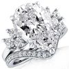 7.83 CT. TW. Six Stone Solitaire Bridal Set in Rhodium-Plated Sterling Silver