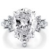 7.83 CT. TW. Six Stone Solitaire Bridal Set in Rhodium-Plated Sterling Silver