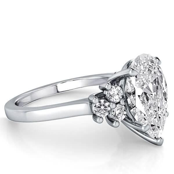 7.83 CT. TW. Six Stone Solitaire Bridal Set in Rhodium-Plated Sterling Silver