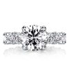 White Sapphire Eternity Band - Sterling Silver Round Ring (3.0 CT)
