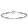 Dainty Baguette Tennis Bracelet for Women - 925 Sterling Silver - Available in Multiple Lengths