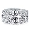 Cushion Cut White Sapphire Bridal Set - 925 Sterling Silver
