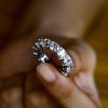 Cushion Cut White Sapphire Bridal Set - 925 Sterling Silver