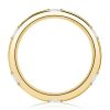 Golden Emerald Cut Eternity Band - 18K Gold Plated Stackable Ring (0.60 CT. TW.)