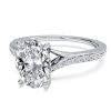 Sapphire Bypass Ring - Sterling Silver, Simulated Gemstone, Elegant Design