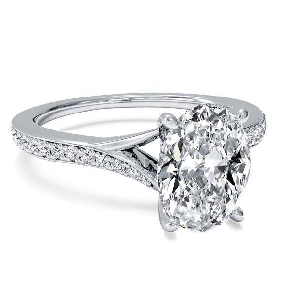 Sapphire Bypass Ring - Sterling Silver, Simulated Gemstone, Elegant Design