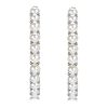 Sterling Silver Pearl Hoop Earrings - Lightweight & Elegant