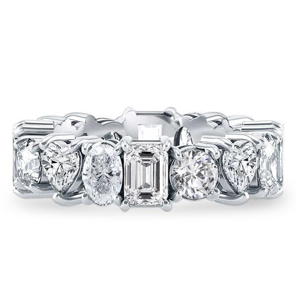 Eternity White Sapphire Wedding Band - 925 Sterling Silver Affordable Ring