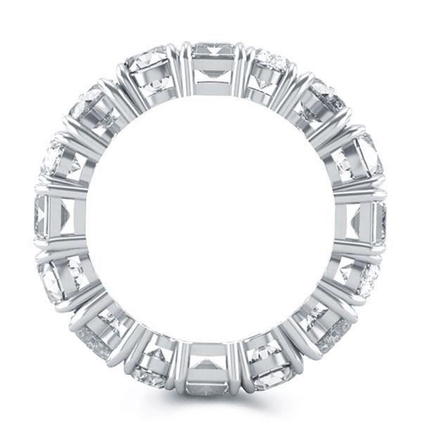 Eternity White Sapphire Wedding Band - 925 Sterling Silver Affordable Ring