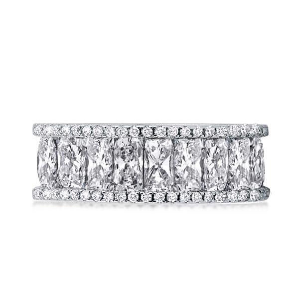 Eternity Created White Sapphire Wedding Band in 925 Sterling Silver