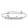 Sterling Silver Name Bangle Bracelet - Personalized Jewelry