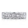 Sapphire Halo Bridal Set - Sterling Silver Engagement and Wedding Rings