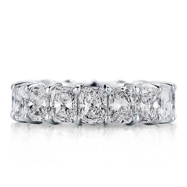 Sapphire Halo Bridal Set - Sterling Silver Engagement and Wedding Rings