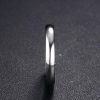 Titanium Steel Wedding Band for Men - Simple Silver Glaze, Comfort Fit