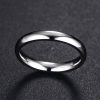 Titanium Steel Wedding Band for Men - Simple Silver Glaze, Comfort Fit