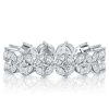 Marquise Cut Eternity Wedding Band for Women in 925 Sterling Silver