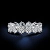 Marquise Cut Eternity Wedding Band for Women in 925 Sterling Silver
