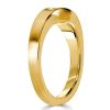 18K Gold Plated Sterling Silver Baguette Single Stone Wedding Band - 0.25 CT. TW.