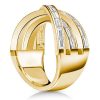 Criss Cross Baguette Wedding Band - Sterling Silver, 2.40 CT TW, Rhodium Plated