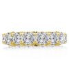Golden Eternity Round Wedding Band - 18K Gold Plated Sterling Silver, 6.55 CT. TW.