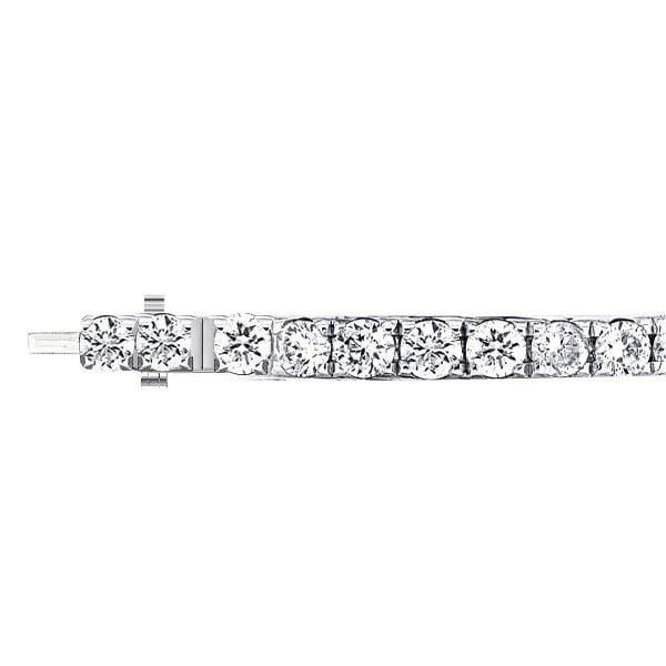 Round Cut Classic Tennis Bracelet in Rhodium-Plated Sterling Silver (23.52 CT. TW)