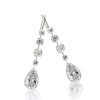 Sterling Silver Round & Pear Cut Drop Earrings - Classic & Elegant