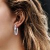 925 Sterling Silver Earrings for Women - 2.00 CT, Rhodium Plated