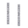 925 Sterling Silver Earrings for Women - 2.00 CT, Rhodium Plated