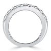 Baguette Cut Half Eternity Sterling Silver Wedding Anniversary Band - 4.50 CT. TW.