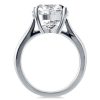 Sterling Silver Round Cut Channel Set Bridal Ring Set - 4.75 CT Center Stone