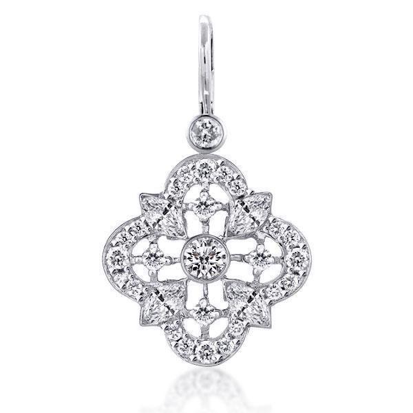 Sterling Silver Four Leaf Clover Drop Earrings - Lucky Charm Dangles
