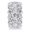 Triple Row Eternity Band - 7.5 CT. TW. Simulated Diamond Wedding Ring in Sterling Silver