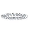 Sterling Silver Twist Wedding Band - Classic Design