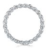 Sterling Silver Twist Wedding Band - Classic Design