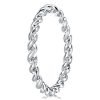 Sterling Silver Twist Wedding Band - Classic Design