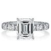 Eternity Emerald Cut 5.00 CT. TW. Solitaire Engagement Ring - 925 Sterling Silver