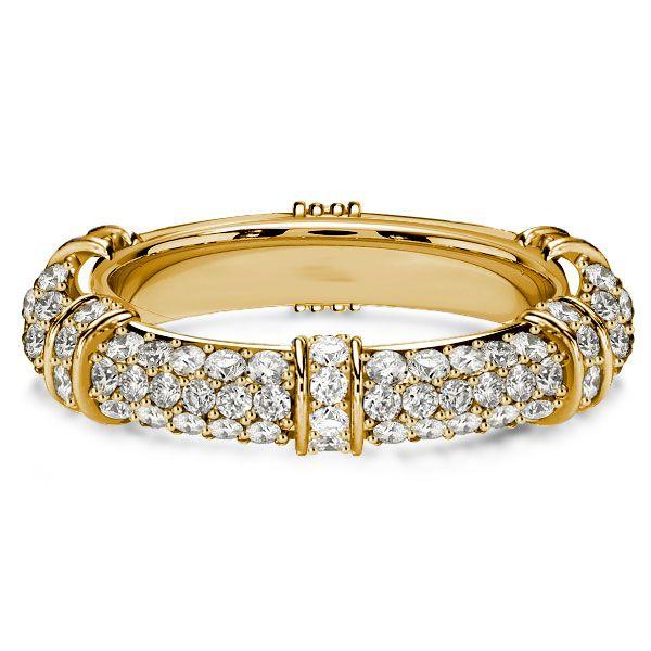 1.20 CT. TW. Round Cut Paved Eternity Band in Sterling Silver - Anniversary & Wedding Ring