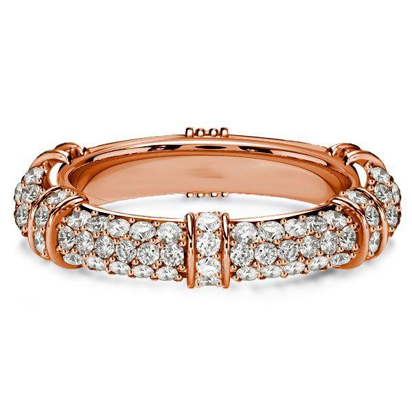 1.20 CT. TW. Round Cut Paved Eternity Band in Sterling Silver - Anniversary & Wedding Ring