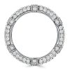 1.20 CT. TW. Round Cut Paved Eternity Band in Sterling Silver - Anniversary & Wedding Ring